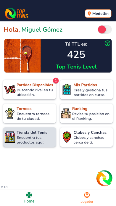 Top Tenis iPhone screenshot 1 - Sports app