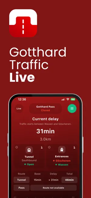 Gotthard Live Traffic screenshot 1