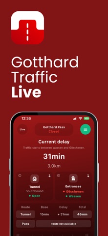 Gotthard Live Traffic Screenshot 1 of 4
