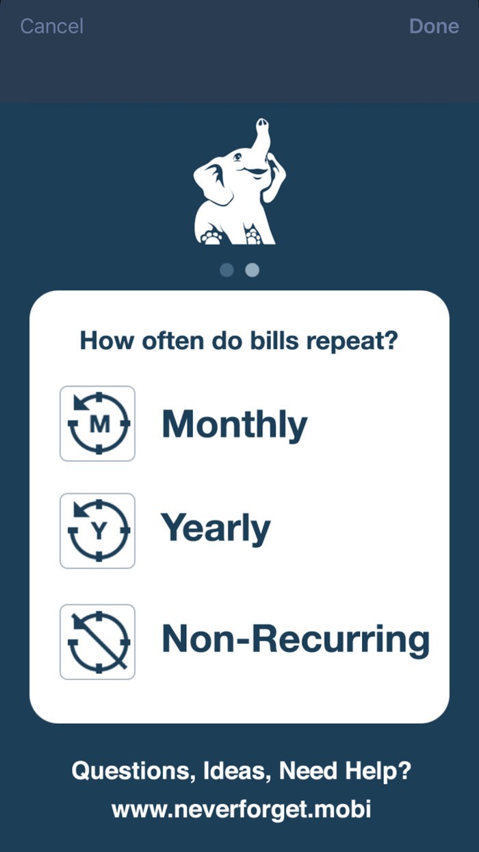 Never Forget Bill Management