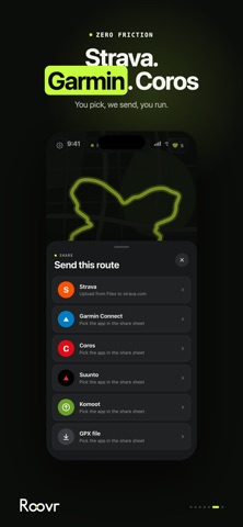 Roovr: Running & Trail Loops iPhone screenshot