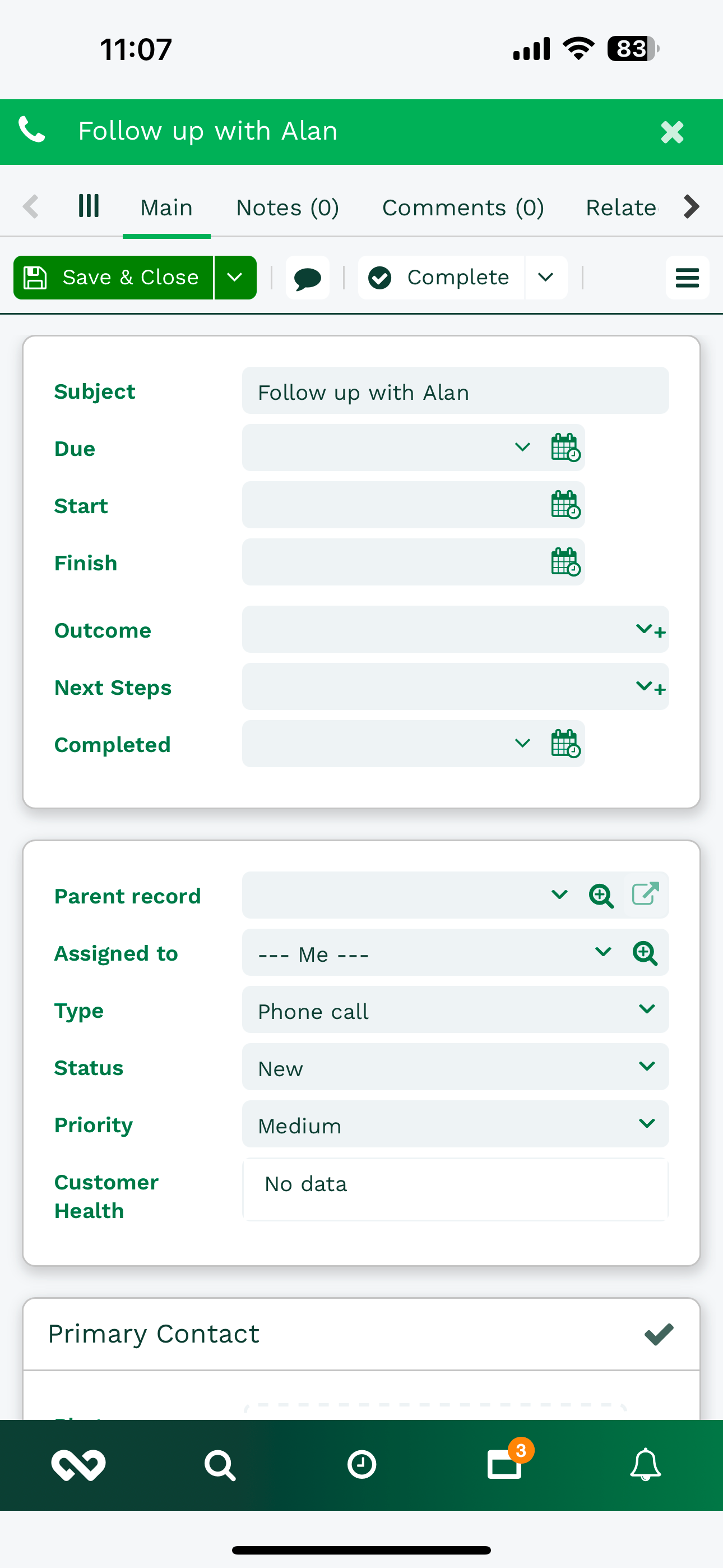 Workbooks CRM Mobile