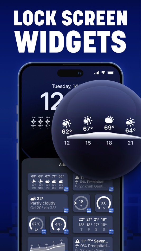 #4. Weather #1 Interactive Widgets (iOS) By: byss mobile