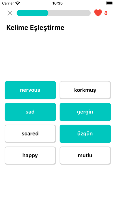 İngilizce Kelime Ezberleme App Screenshot