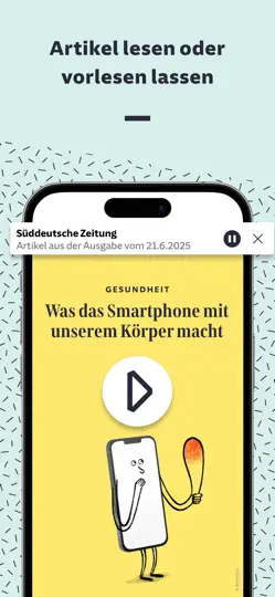 Screenshot von Süddeutsche Zeitung auf dem iPhone 6