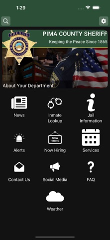 Pima County Sheriff's Dept app screenshot