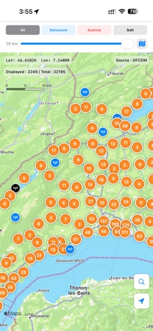 SwissCell-MAP Screenshot 5 of 6