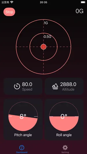 Gboard - G-Force Dashboard screenshot 1