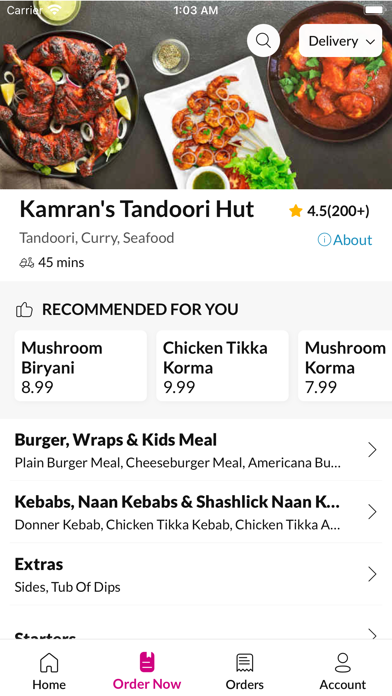 Kamran's Tandoori Hut Screenshot