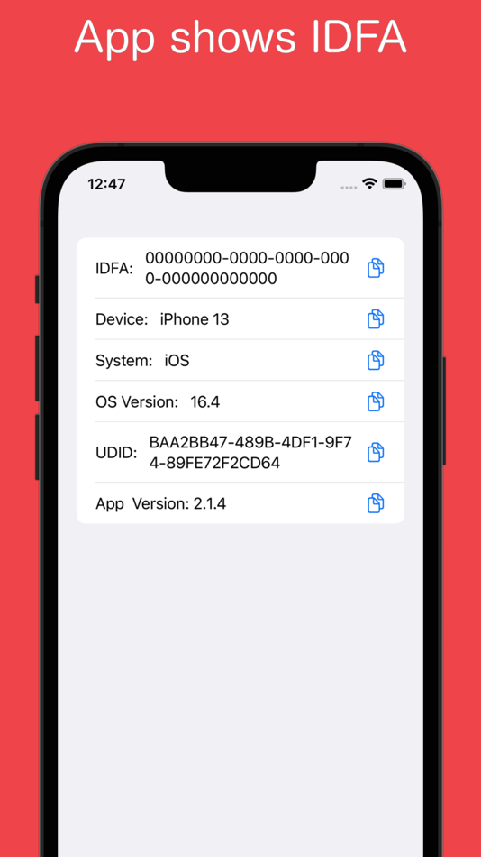 #1. Show IDFA (iOS) بواسطة: Kazuhisa Kobayashi