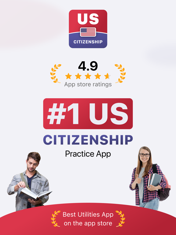 US Citizenship Test 2023 USCIS iPad screenshot 1 - Education app