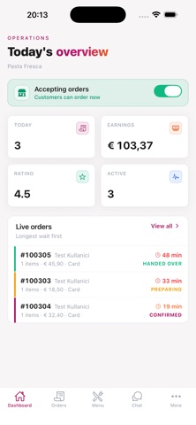 FoodPing Orders screenshot