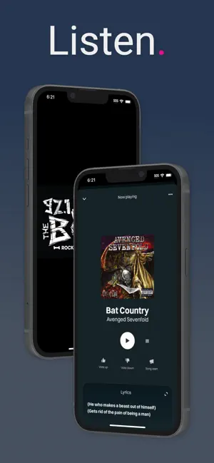 92.1 & 97.7 The Bone - WBON-FM screenshot 1