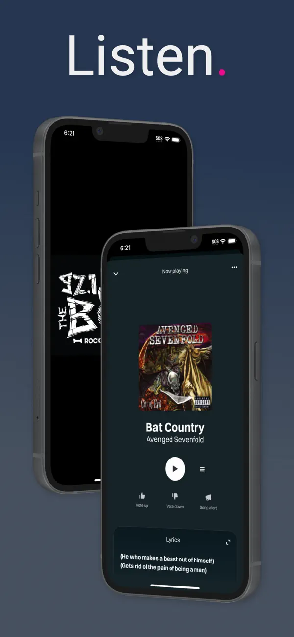 Screenshot #1 pour 92.1 & 97.7 The Bone - WBON-FM