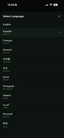 Voce Translator iPhone screenshot