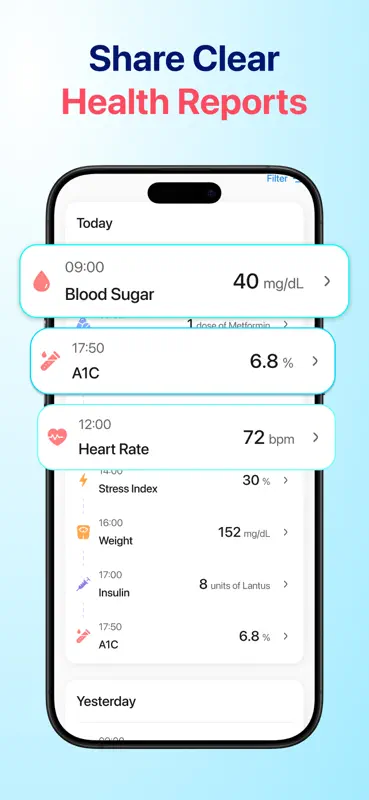 Glucera: Blood Sugar Tracker screenshot 5 of 6