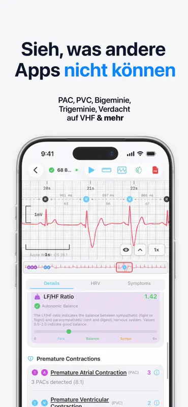 HeartLab: EKG Herzanalyse screenshot 2 of 8
