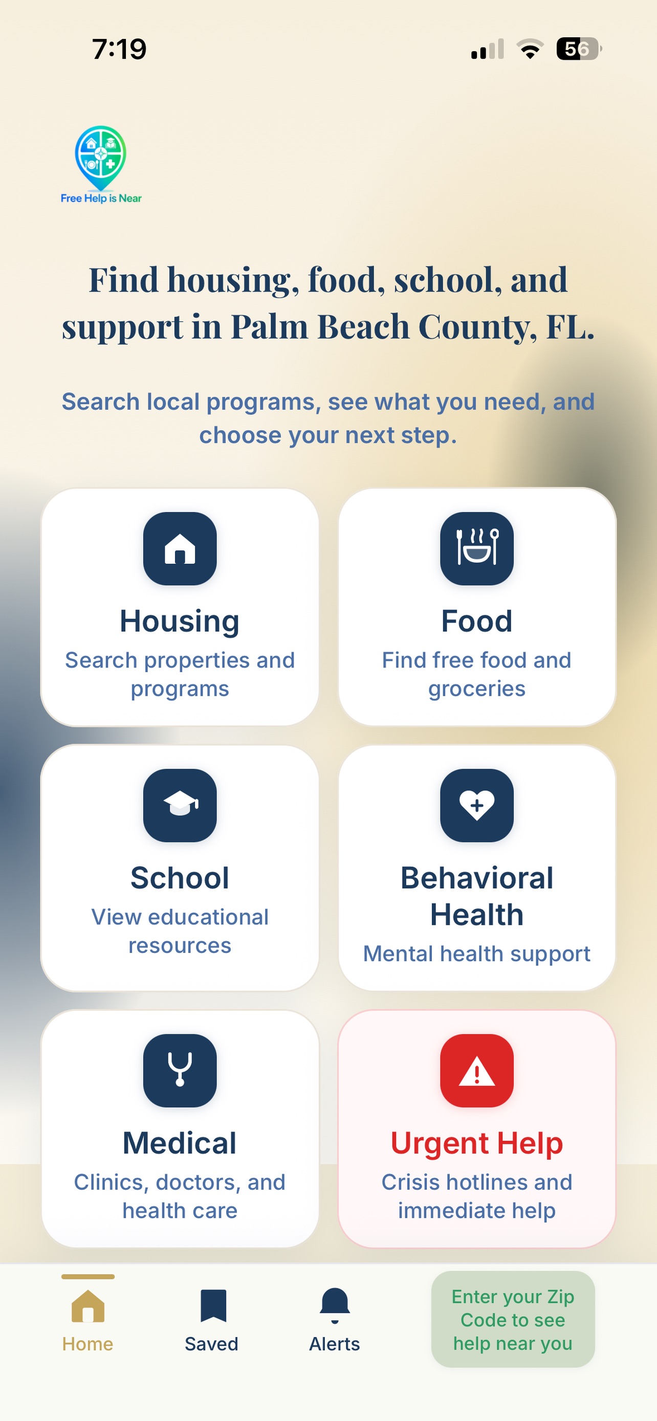 Screenshot 1 of AidNearby