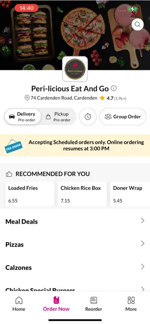 Peri-licious Eat And Go screenshot 2