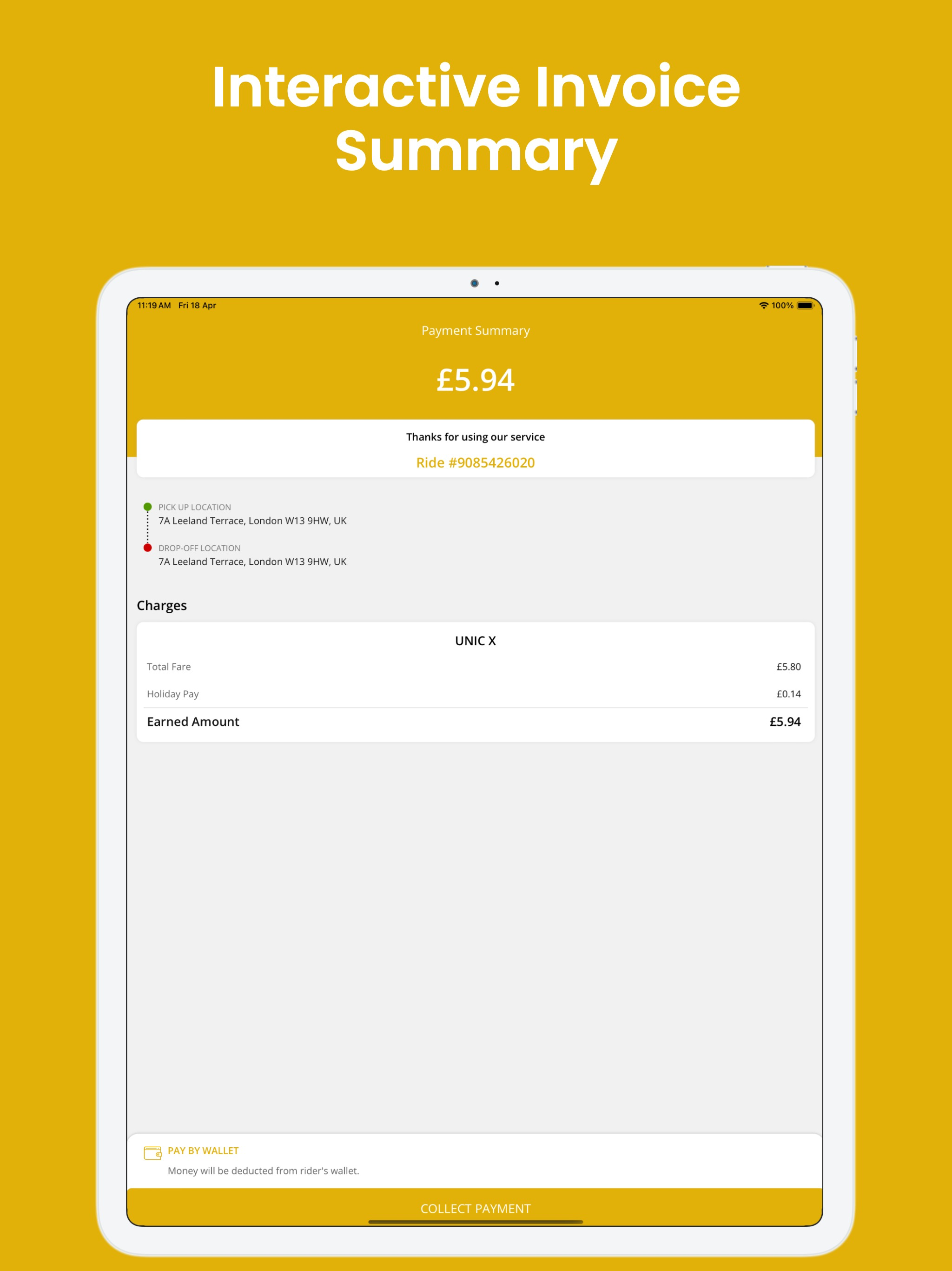 Unic Driver – Drive & Earn