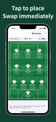 Soccer Lineup: Starting XI screenshot