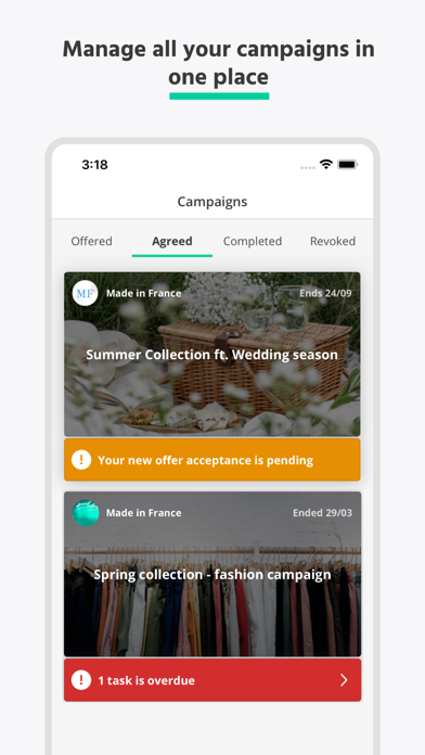 Collabary - Influencer App Screenshot