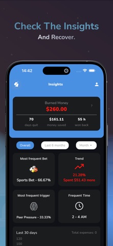BetBreak: Quit Gambling iPhone screenshot