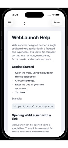 WebLaunch Screenshot 4 of 7