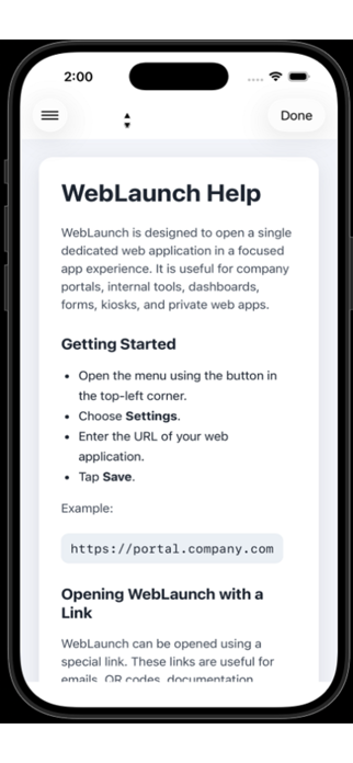 WebLaunch Screenshot 4 of 7