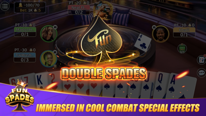 Fun Spades Card Game Screenshot