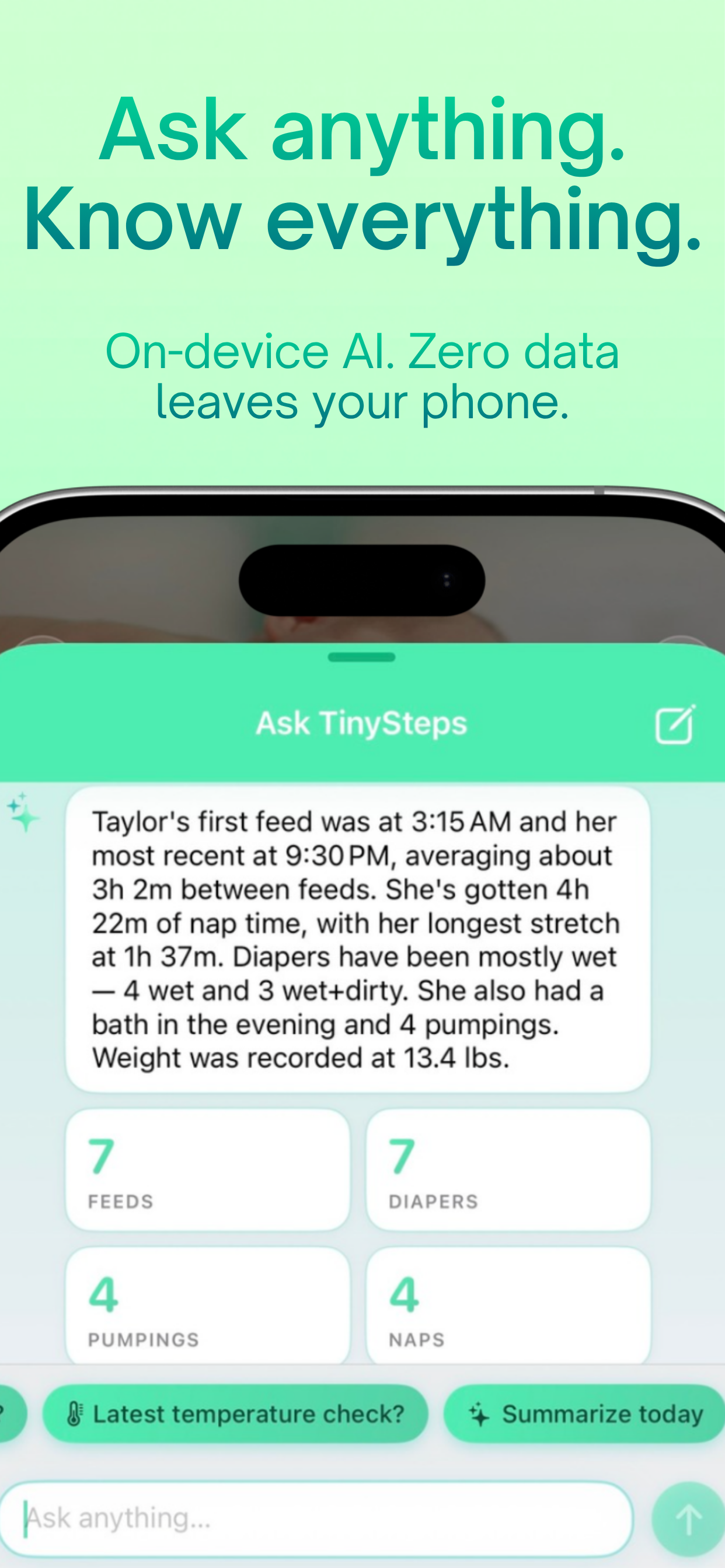 TinySteps: Baby Tracker App