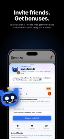 Promo App: Earn from content screenshot 6
