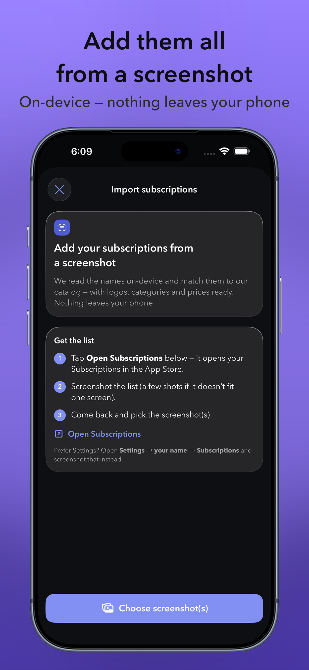 Submetric: Subscriptions screenshot 4
