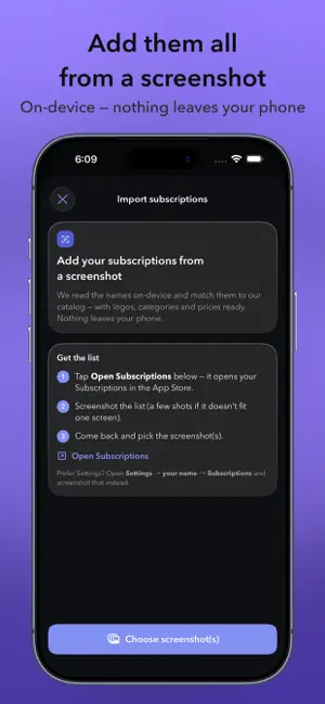 Submetric: Subscriptions screenshot 3