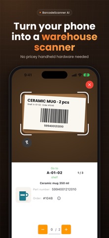 BarcodeScanner AI: Warehouse Screenshot 1 of 5