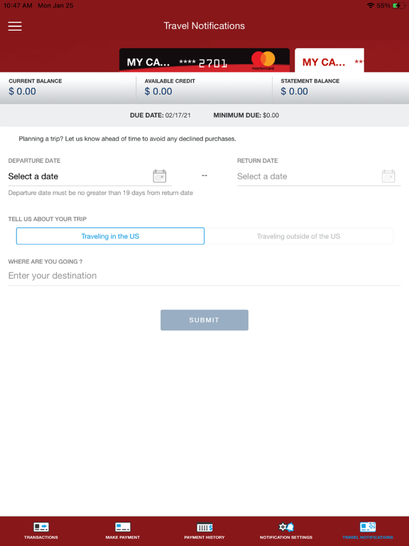 MyFam Cards iPad screenshot 6 - Finance app