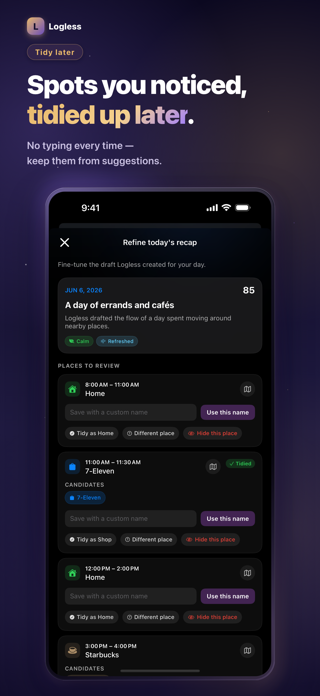 Location Diary - Logless Screenshot 2 of 6
