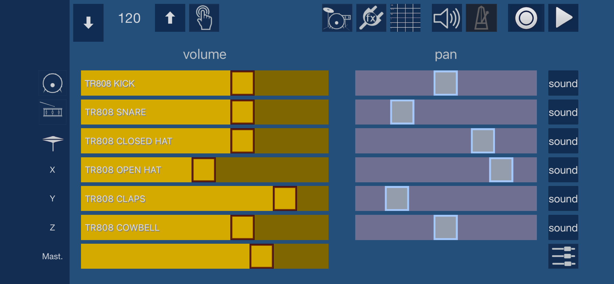 VoxBeat drums and looper