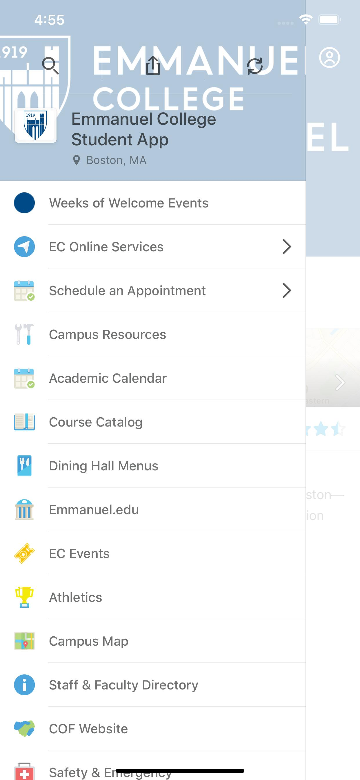 Emmanuel College Student App