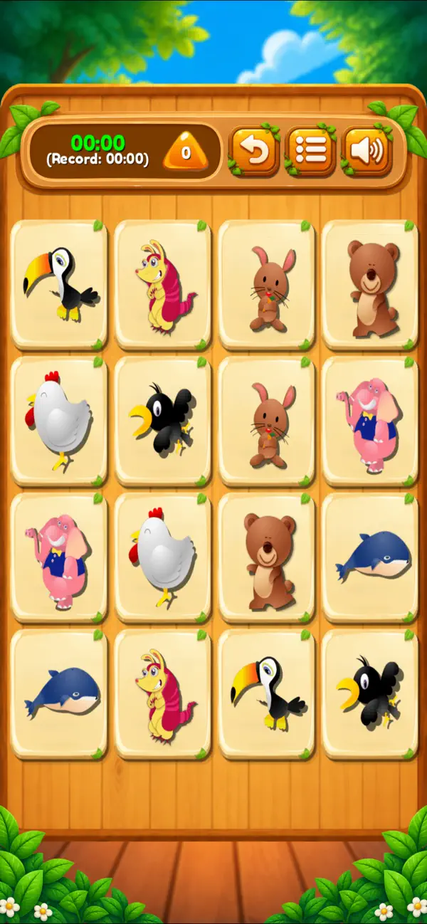 Screenshot #1 pour Memory Cartoon - Animals