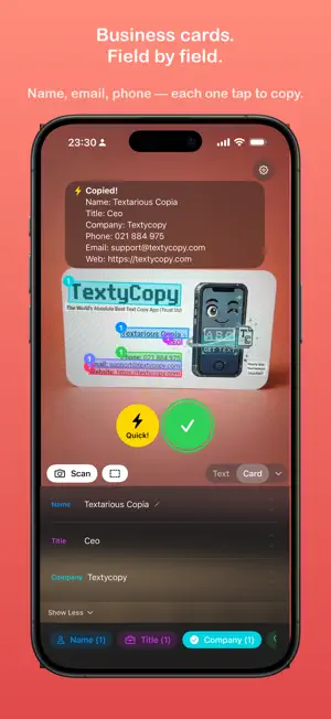 Texty Copy: Fields & OCR screenshot 4