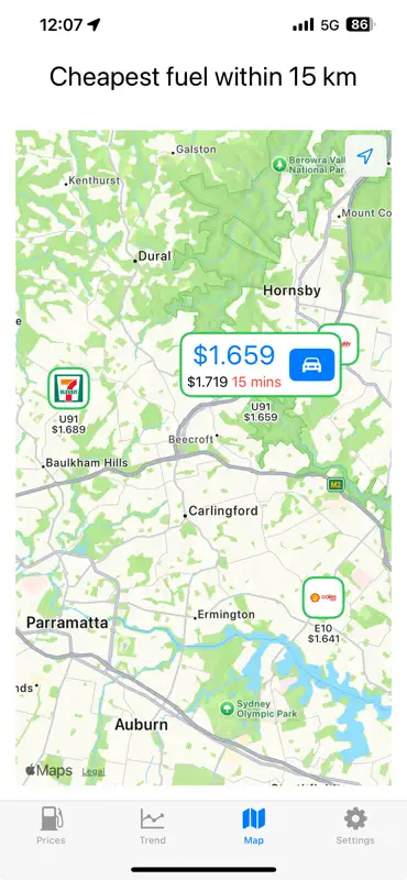 NSW Fuel Price screenshot 3 of 7