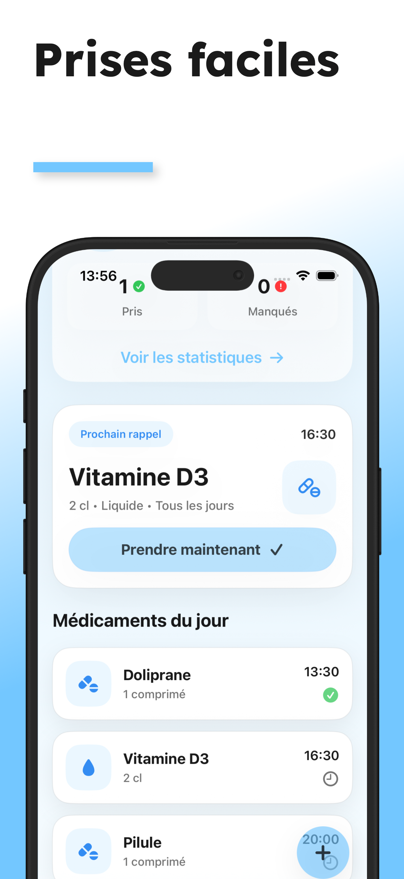 Medely : Suivi médicaments