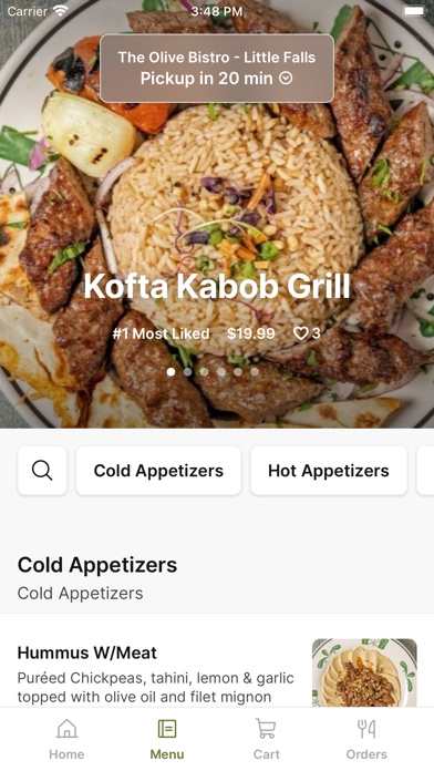 The Olive Bistro iPhone screenshot 2 - Food & Drink app