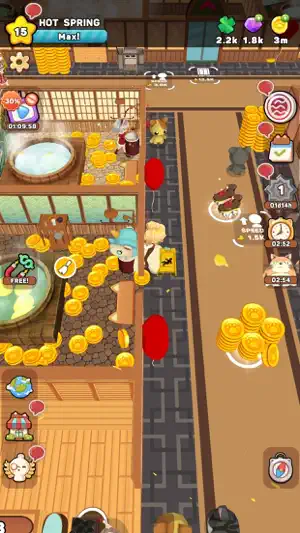 Kawaii Hot Spring: Idle Tycoon screenshot 2