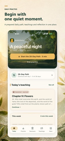 BodhiDaily: Buddhist Practice Screenshot 1 of 5