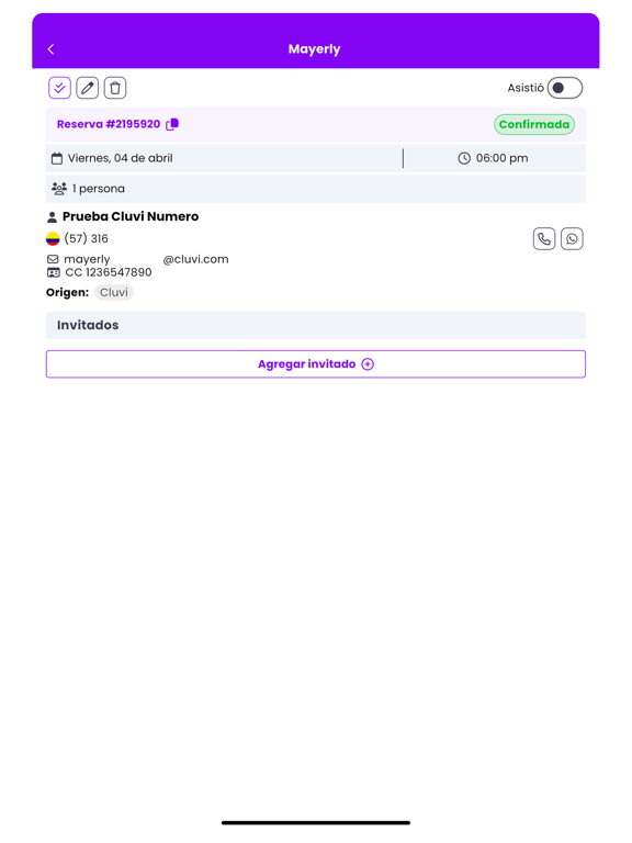 Cluvi Restaurantes iPad screenshot 4 - Productivity app