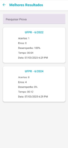 Simulados Vestibular screenshot
