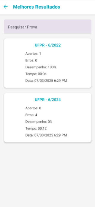 Simulados Vestibular Screenshot 7 of 7