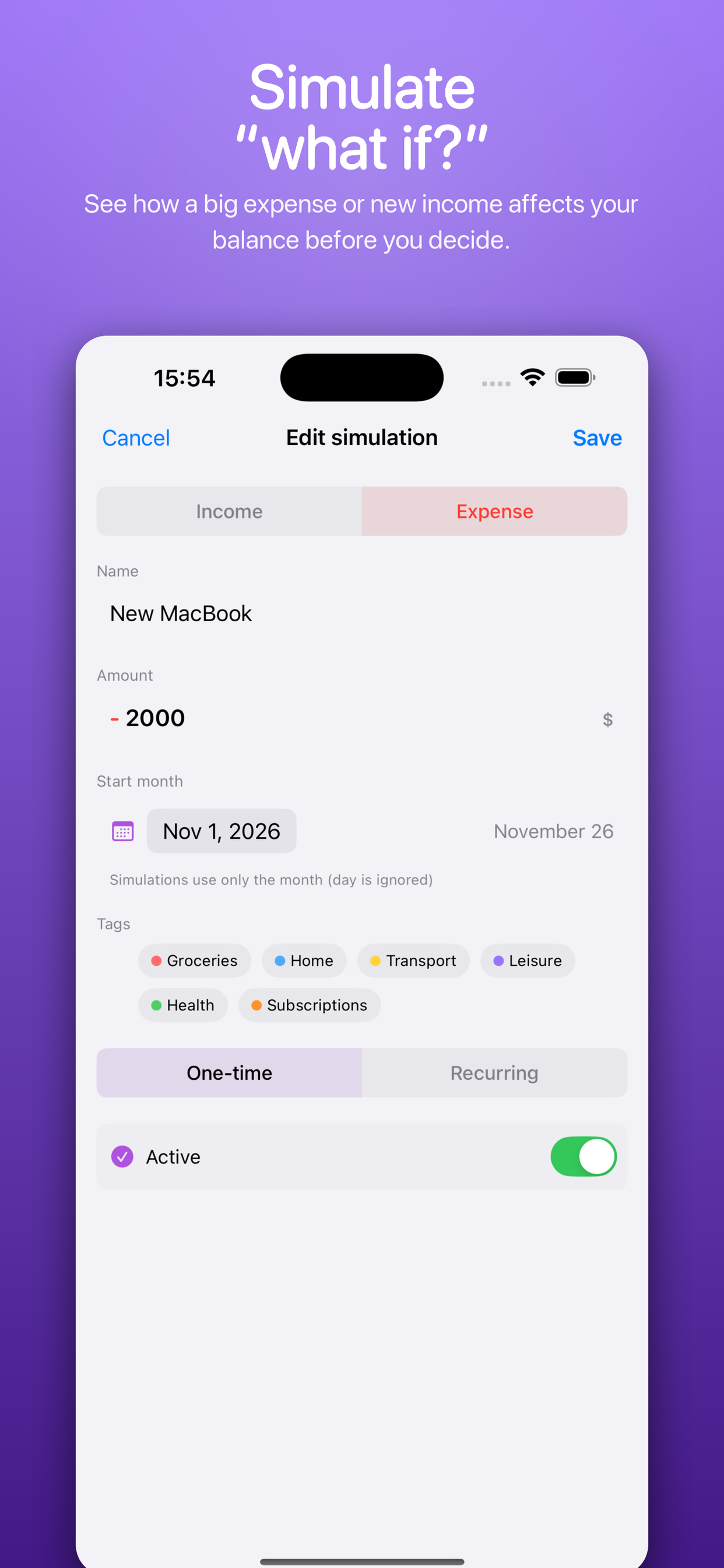 Pocket Budget Planner screenshot 3